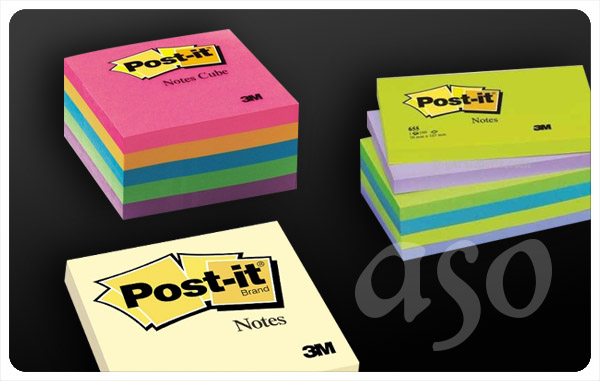 Post-it® notluk, posit promosyon yapışkanlı kağıtlar