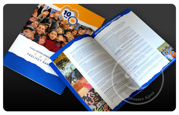 Eğitim Gönüllüleri Vakfı Faaliyet Raporu, tasarım, baskı: ASO Reklam.